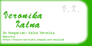 veronika kalna business card